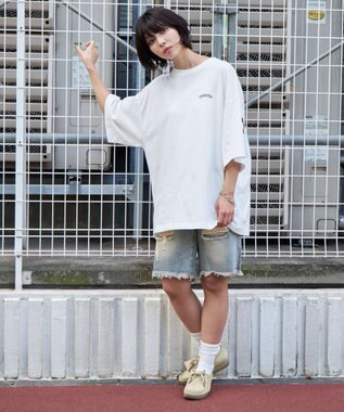 WEGO 【ユニセックス着用ITEM】ストレートロゴプリントT（SS） ホワイト