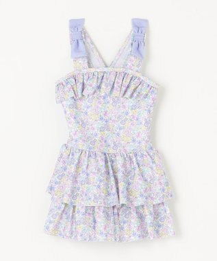 ANY KIDS 総柄 フリル ワンピース 水着 小花柄