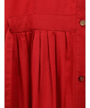 CRAFT STANDARD BOUTIQUE インド綿フレンチスリーブワンピース Red