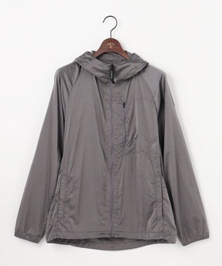 JOSEPH ABBOUD MOUNTAIN 【軽量/ECO撥水/ポケッタブル】ヴィンテージナイロンシャンブレーパーカー ライトグレー系