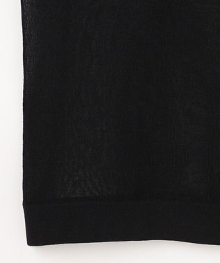 J.PRESS LADIES SHEER LIGHT KNIT ブルゾン ブラック系