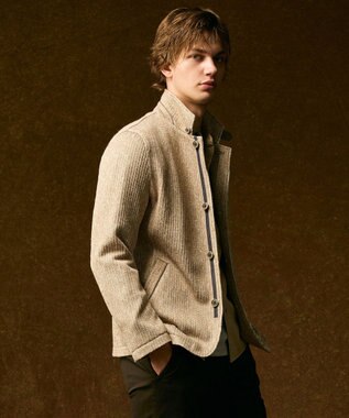 JOSEPH ABBOUD 【キングサイズ・軽量/ストレッチ/イージーケア】ツィーディーフリース ジャケット