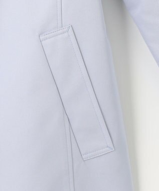 J.PRESS LADIES L 撥水ツイル ステンカラー ショート コート サックスブルー系