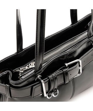 MioFIRANO バックルベルトハンドバッグ　FIRANO フィラノ BLACK