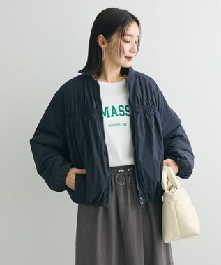 Green Parks 中綿シャーリングブルゾン Dark Navy