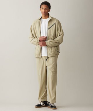 UNFILO MENS ライト ハイストレッチムーブ イージーギャザーパンツ [24年春夏商品] スモーキーグリーン