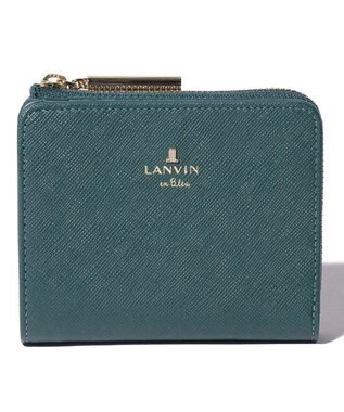LANVIN en Bleu リュクサンブール　2つ折り財布　Lファスナー