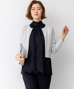 23区 【APPLAUDIR】コンパクト ラメカーディガン