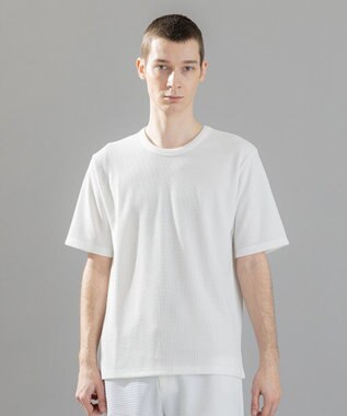 JOSEPH HOMME 新素材【清涼感】メランジクロスジャージー　クルーネックカットソー ホワイト系