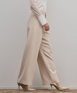 GRACE CONTINENTAL トリアセワイドパンツ ベージュ