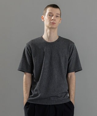 新素材【清涼感】メランジクロスジャージー　クルーネックカットソー