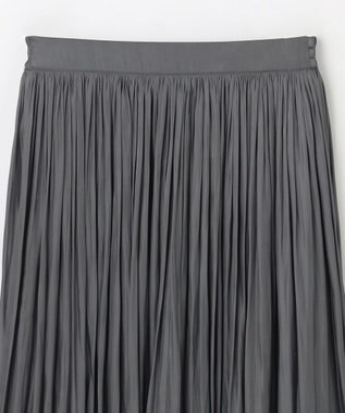 ANY 【ウエストゴム】シャイニーギャザースカート チャコール