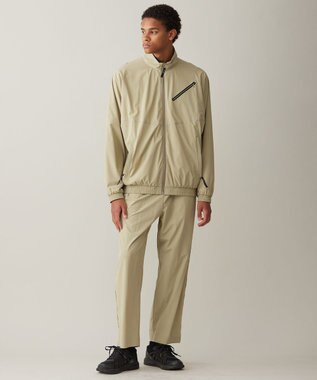 UNFILO MENS ライト ハイストレッチムーブ イージーギャザーパンツ [24年春夏商品] スモーキーグリーン