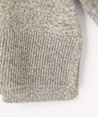 組曲 S コットンカシミヤMIX クルーネックニット ライトグレー系1