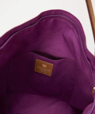 TOPKAPI 【TREASURE TOPKAPI】マイルドサテン スカーフ柄 トートバッグ スーベニアプリント ライトベージュ