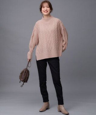 ANY L 【ストレッチ】スタイルアップスキニーデニム ブラック