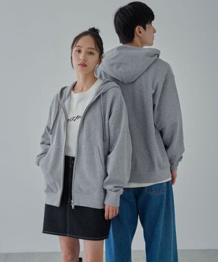  【ユニセックス着用ITEM/SMLサイズ展開】リラックスフィットダブルZIPパーカー