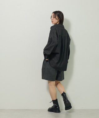 Green Parks デニムシャツ Black