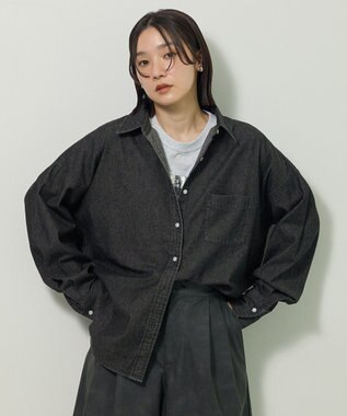 Green Parks デニムシャツ Black