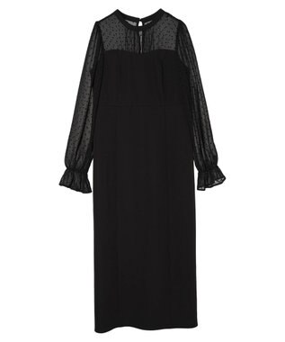 earth music&ecology シアードットドッキングワンピース Black