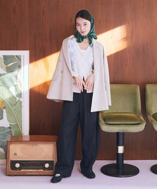 earth music&ecology ダブルジャケット Light Beige