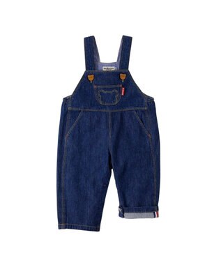 MIKI HOUSE HOT BISCUITS 【70-90cm】 デニム オーバーオール インディゴブルー