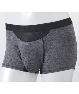 WACOAL MEN ボクサーパンツ　風が通ってムレ軽減。　ダブルエアスルータイプ　吸汗速乾　ショート丈　前閉じ　/ブロス　GT3360 ブラック