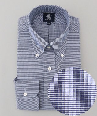 【PREMIUM PLEATS / 形態安定】PANAMAミニチェックシャツ/ B.D.