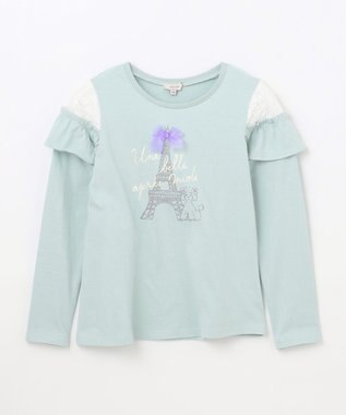 ANY KIDS フレンチモチーフ 長袖 Tシャツ ミント