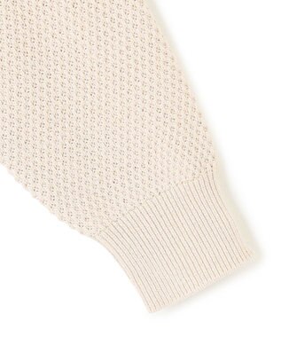 UNFILO 【WEB限定】ラメリンクス クロップドニット ベージュ