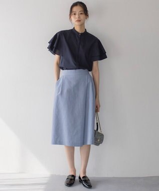 組曲 【WEB限定】ラップパンツ ダルブルー系