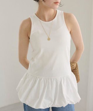 WEGO 【ANGIE VINTAGE】バルーンタンクトップ ホワイト