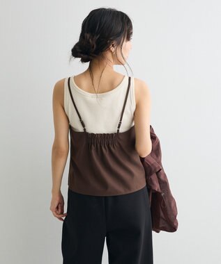 CRAFT STANDARD BOUTIQUE フロントボタンキャミビスチェ Brown