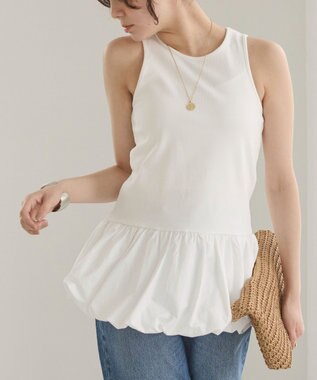 WEGO 【ANGIE VINTAGE】バルーンタンクトップ ホワイト