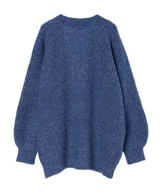 earth music&ecology フワフワＭＩＸヤーンカーディガン Blue