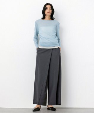 NAVE 【Nave・洗える】チュールジャージー トップス ブルー系