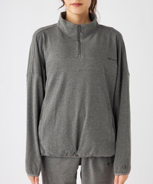 OP／FILA 【ocean pacific】 ハーフジッププルオーバー  スノーウェアレイヤー シルバーグレー