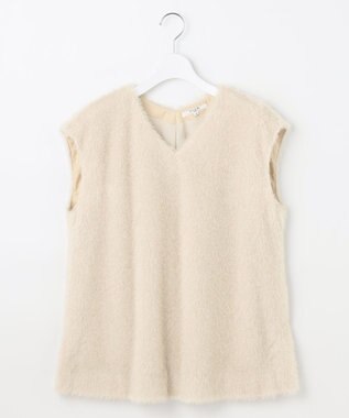 23区 【SLOW/一部店舗限定】ツッキリジャカード ノースリーブ ブラウス ベージュ系