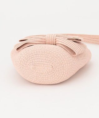 ANY KIDS リボン ペーパー ポシェット ピンク