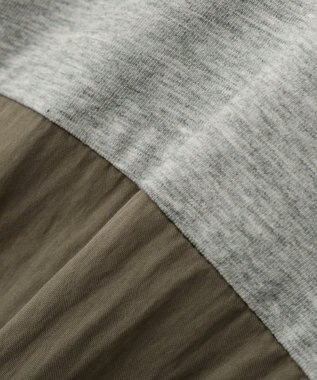 Green Parks 異素材ドッキングプルオーバー Gray Mixture