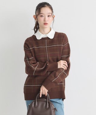 earth music&ecology フリルシャツカラー付け襟 Off White