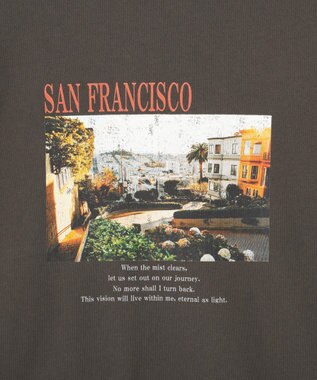 AMERICAN HOLIC SANFRANCISCO ロゴ＆フォトTシャツ Charcoal Gray