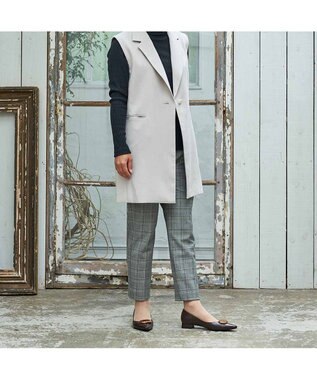 MODE ET JACOMO <MODE ET JACOMO>メタルフラットパンプス ダークブラウン