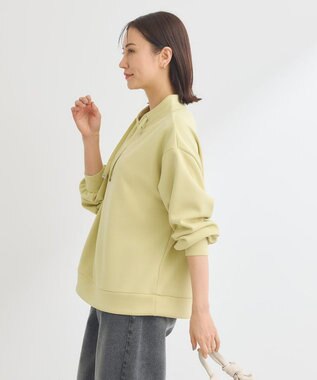 Green Parks ダンボール抜け衿プルオーバー Lime Green