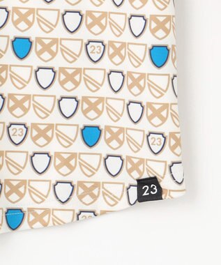 23区GOLF 【WOMEN】【UVカット】エンブレム柄ポロシャツ ホワイト系5