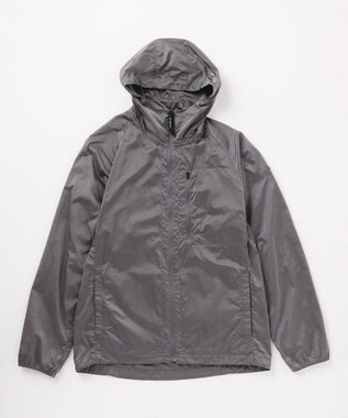 JOSEPH ABBOUD MOUNTAIN 【軽量/ECO撥水/ポケッタブル】ヴィンテージナイロンシャンブレーパーカー ライトグレー系