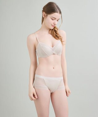 une nana cool 【リニューアル】364ブラ レース ノンワイヤーブラ ベージュ