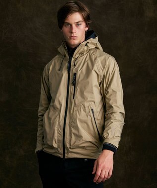 JOSEPH ABBOUD MOUNTAIN 【雑誌掲載/防風/撥水/ライナードッキング対応】 ミズノコラボWIND STOPPER BY GORE-TEX LABSパーカー ベージュ系