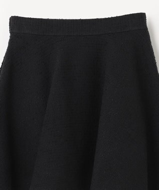 NAVE 【Nave】ストライプツィード  フレアースカート ブラック系