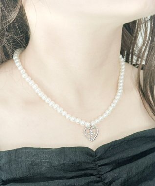 WEGO Lモチーフトップパールネックレス 柄5